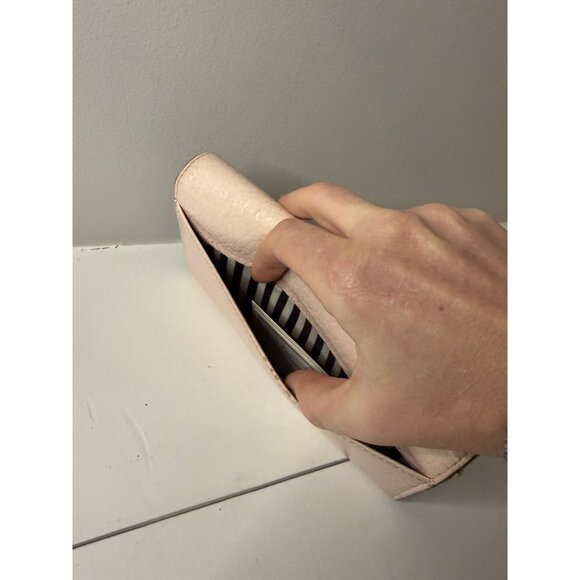 Kate Spade New York Women's Pink and Tan Leather Wallet [jb] - Picture 4 of 11